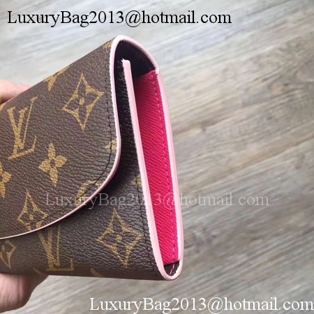 Louis Vuitton Monogram Canvas EMILIE WALLET M64202 Rose Louis Vuitton Monogram Canvas EMILIE WALLET M64202 Rose