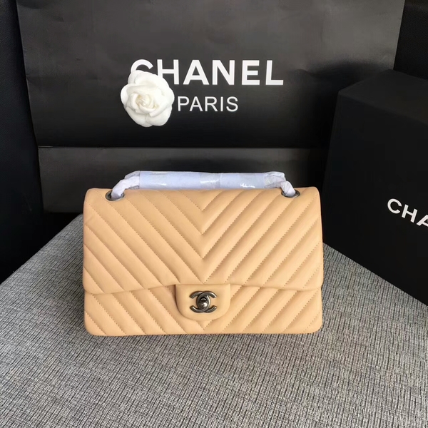 Chanel Flap Shoulder Bags Camel Original Sheepskin CF1112 Silver Chanel Flap Shoulder Bags Camel Original Sheepskin CF1112 Silver