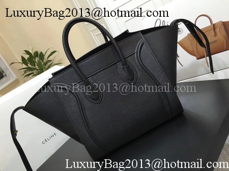 Celine Luggage Phantom Tote Bag Calfskin Leather CT3372 Black Celine Luggage Phantom Tote Bag Calfskin Leather CT3372 Black
