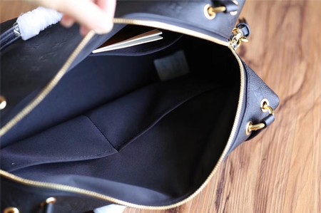 Louis Vuitton Monogram Empreinte PONTHIEU MM M43726 Black Louis Vuitton Monogram Empreinte PONTHIEU MM M43726 Black