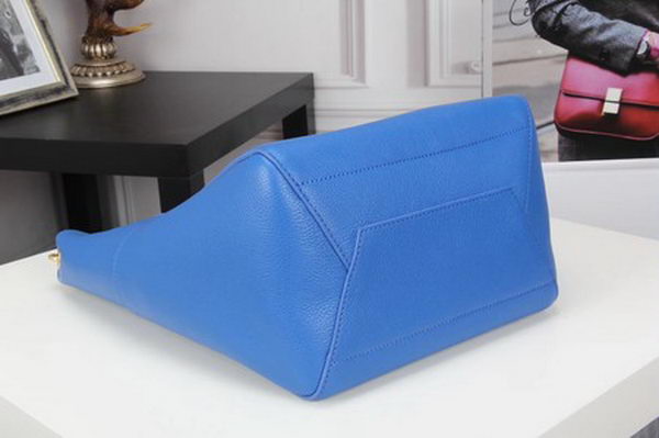 CELINE Sangle Seau Bag in Calfskin Leather C3369 Blue CELINE Sangle Seau Bag in Calfskin Leather C3369 Blue