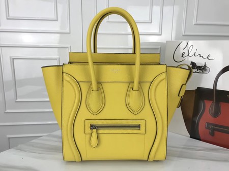 Celine Luggage Micro Tote Bag Original Leather CLY33081M Lemon Celine Luggage Micro Tote Bag Original Leather CLY33081M Lemon