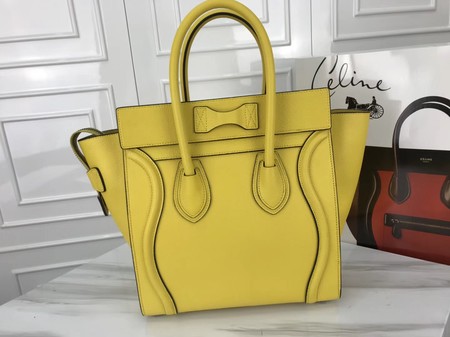 Celine Luggage Micro Tote Bag Original Leather CLY33081M Lemon Celine Luggage Micro Tote Bag Original Leather CLY33081M Lemon