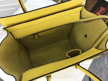 Celine Luggage Micro Tote Bag Original Leather CLY33081M Lemon Celine Luggage Micro Tote Bag Original Leather CLY33081M Lemon