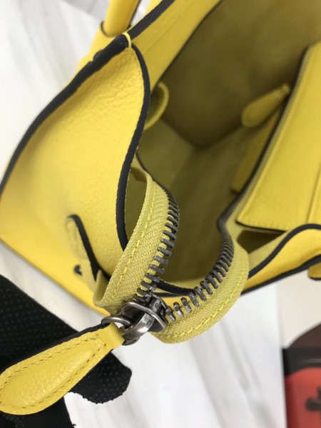 Celine Luggage Micro Tote Bag Original Leather CLY33081M Lemon Celine Luggage Micro Tote Bag Original Leather CLY33081M Lemon