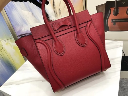 Celine Luggage Micro Tote Bag Original Leather CLY33081M Red Celine Luggage Micro Tote Bag Original Leather CLY33081M Red