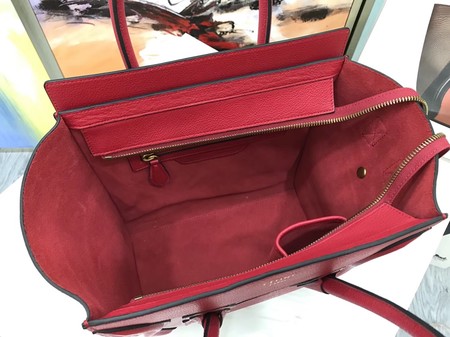 Celine Luggage Micro Tote Bag Original Leather CLY33081M Red Celine Luggage Micro Tote Bag Original Leather CLY33081M Red