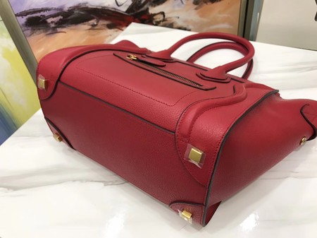 Celine Luggage Micro Tote Bag Original Leather CLY33081M Red Celine Luggage Micro Tote Bag Original Leather CLY33081M Red