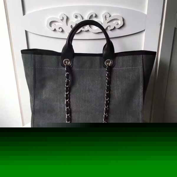 Chanel Medium Original Canvas Leather Tote Shopping Bag 66941A Chanel Medium Original Canvas Leather Tote Shopping Bag 66941A