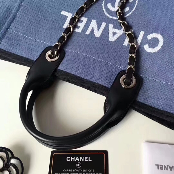 Chanel Medium Original Canvas Leather Tote Shopping Bag 66941H Chanel Medium Original Canvas Leather Tote Shopping Bag 66941H