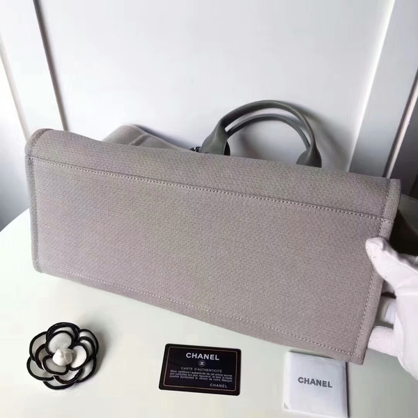 Chanel Medium Original Canvas Leather Tote Shopping Bag 66941L Chanel Medium Original Canvas Leather Tote Shopping Bag 66941L