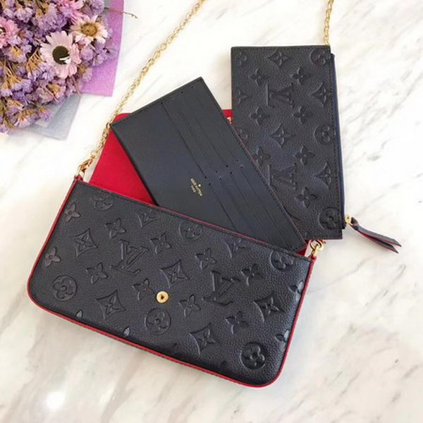 Louis Vuitton Monogram Empreinte POCHETTE FeLICIE M64064 Royal Louis Vuitton Monogram Empreinte POCHETTE FeLICIE M64064 Royal