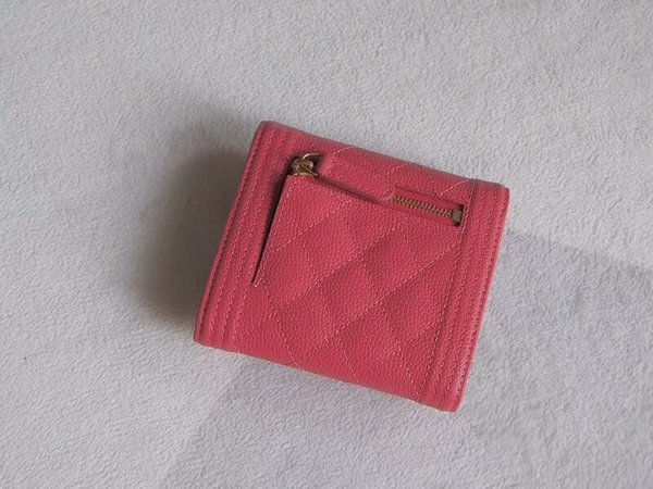 Chanel Tri-Fold Wallet Calfskin Leather A48980 Pink Chanel Tri-Fold Wallet Calfskin Leather A48980 Pink