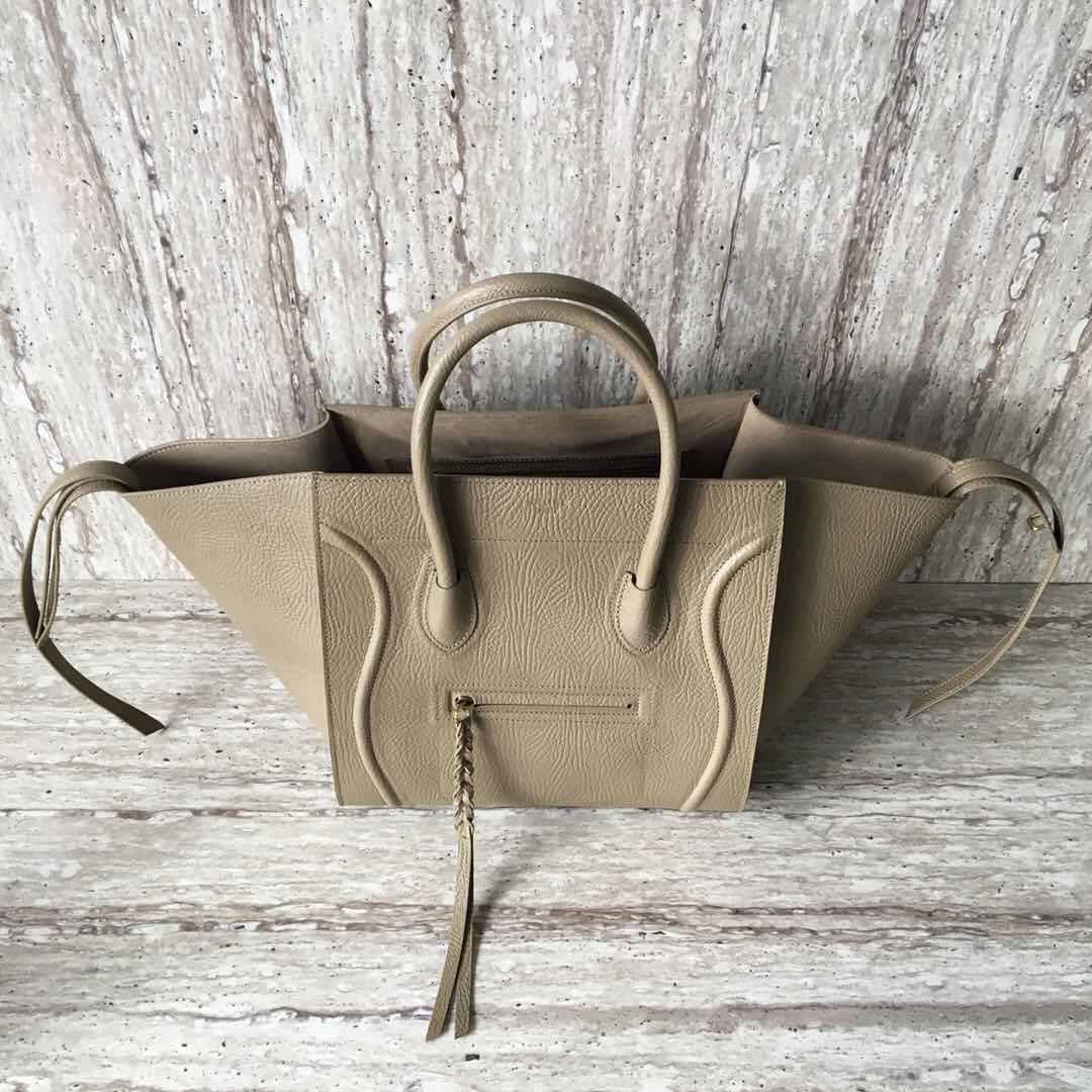 Celine Luggage Phantom Tote Bag Calfskin Leather CT3372 Grey Celine Luggage Phantom Tote Bag Calfskin Leather CT3372 Grey