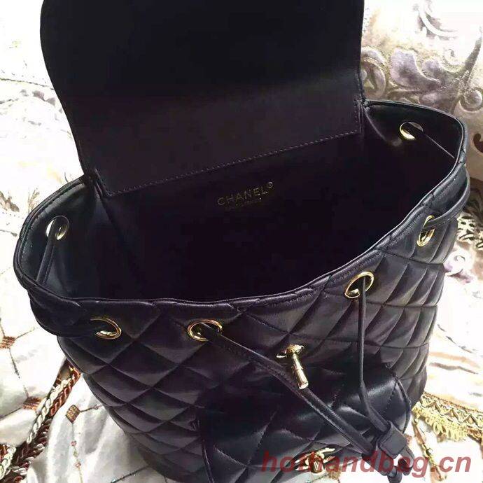 Chanel Backpack Sheepskin Original Leather A9036 Black Chanel Backpack Sheepskin Original Leather A9036 Black