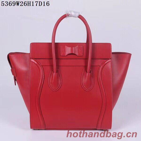 Celine Luggage Micro Tote Bag CLY5369 Red Celine Luggage Micro Tote Bag CLY5369 Red