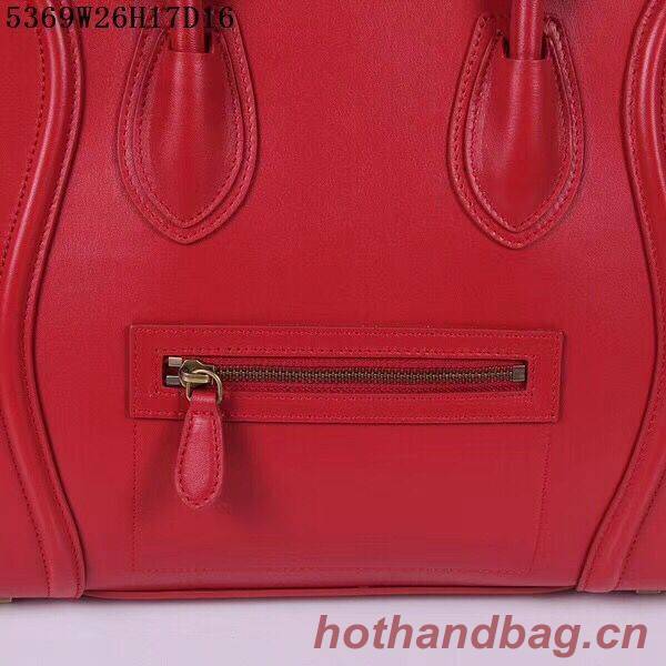 Celine Luggage Micro Tote Bag CLY5369 Red Celine Luggage Micro Tote Bag CLY5369 Red