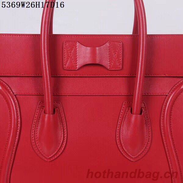 Celine Luggage Micro Tote Bag CLY5369 Red Celine Luggage Micro Tote Bag CLY5369 Red