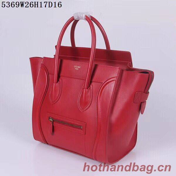 Celine Luggage Micro Tote Bag CLY5369 Red Celine Luggage Micro Tote Bag CLY5369 Red