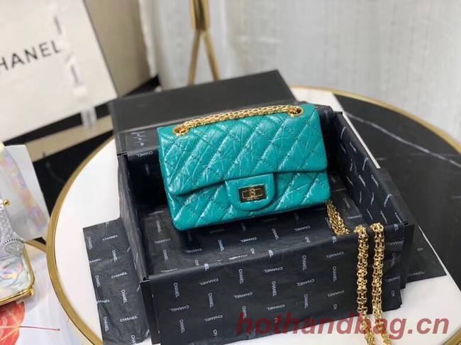 Chanel Shoulder Bag Original Leather Green AS0874 Gold Chanel Shoulder Bag Original Leather Green AS0874 Gold