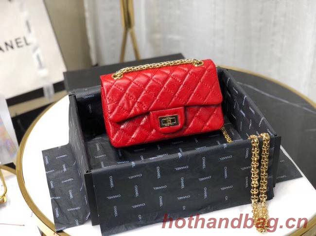 Chanel Shoulder Bag Original Leather Red AS0874 Gold Chanel Shoulder Bag Original Leather Red AS0874 Gold
