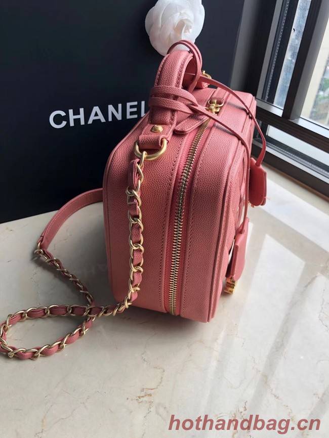 Chanel Original Leather Medium Cosmetic Bag 93443 Pink