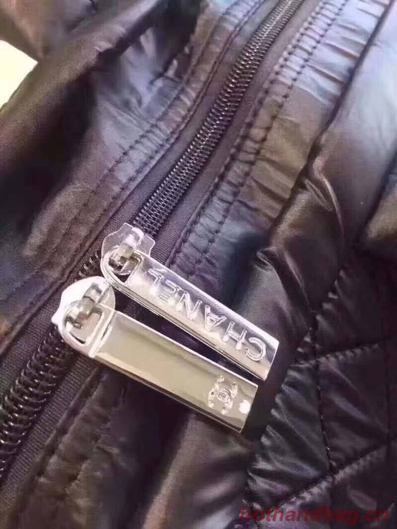 Chanel Sheepskin Leather Travel Bag 17822 Black Chanel Sheepskin Leather Travel Bag 17822 Black