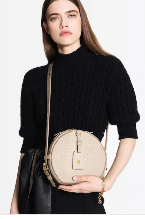 Louis Vuitton Monogram Empreinte BOITE CHAPEAU SOUPLE M45276 ivory Louis Vuitton Monogram Empreinte BOITE CHAPEAU SOUPLE M45276 ivory