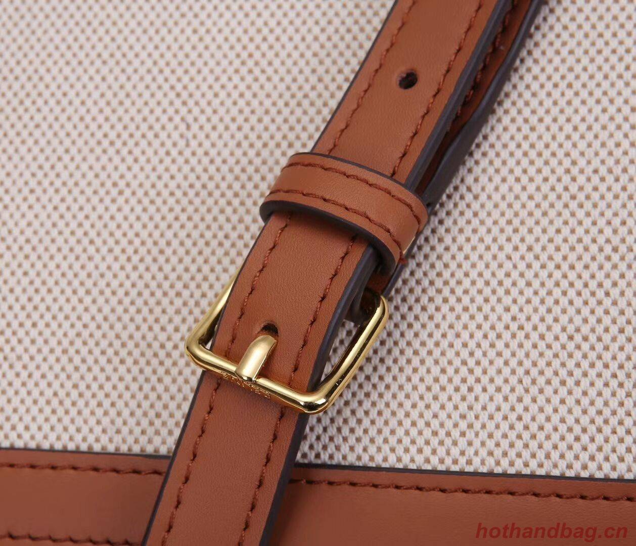 Celine TEEN TRIOMPHE BAG IN TRIOMPHE CANVAS AND CALFSKIN CL88423 white Celine TEEN TRIOMPHE BAG IN TRIOMPHE CANVAS AND CALFSKIN CL88423 white