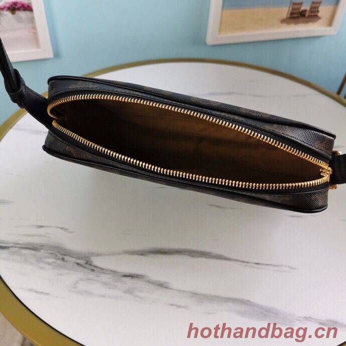 Celine MINI FOLCO BAG IN TRIOMPHE CANVAS CL9450 black Celine MINI FOLCO BAG IN TRIOMPHE CANVAS CL9450 black