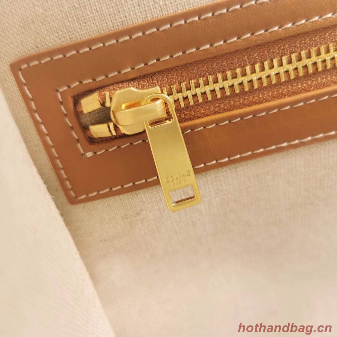 Celine TEEN TRIOMPHE BAG IN TRIOMPHE CANVAS AND CALFSKIN CL94342 red Celine TEEN TRIOMPHE BAG IN TRIOMPHE CANVAS AND CALFSKIN CL94342 red