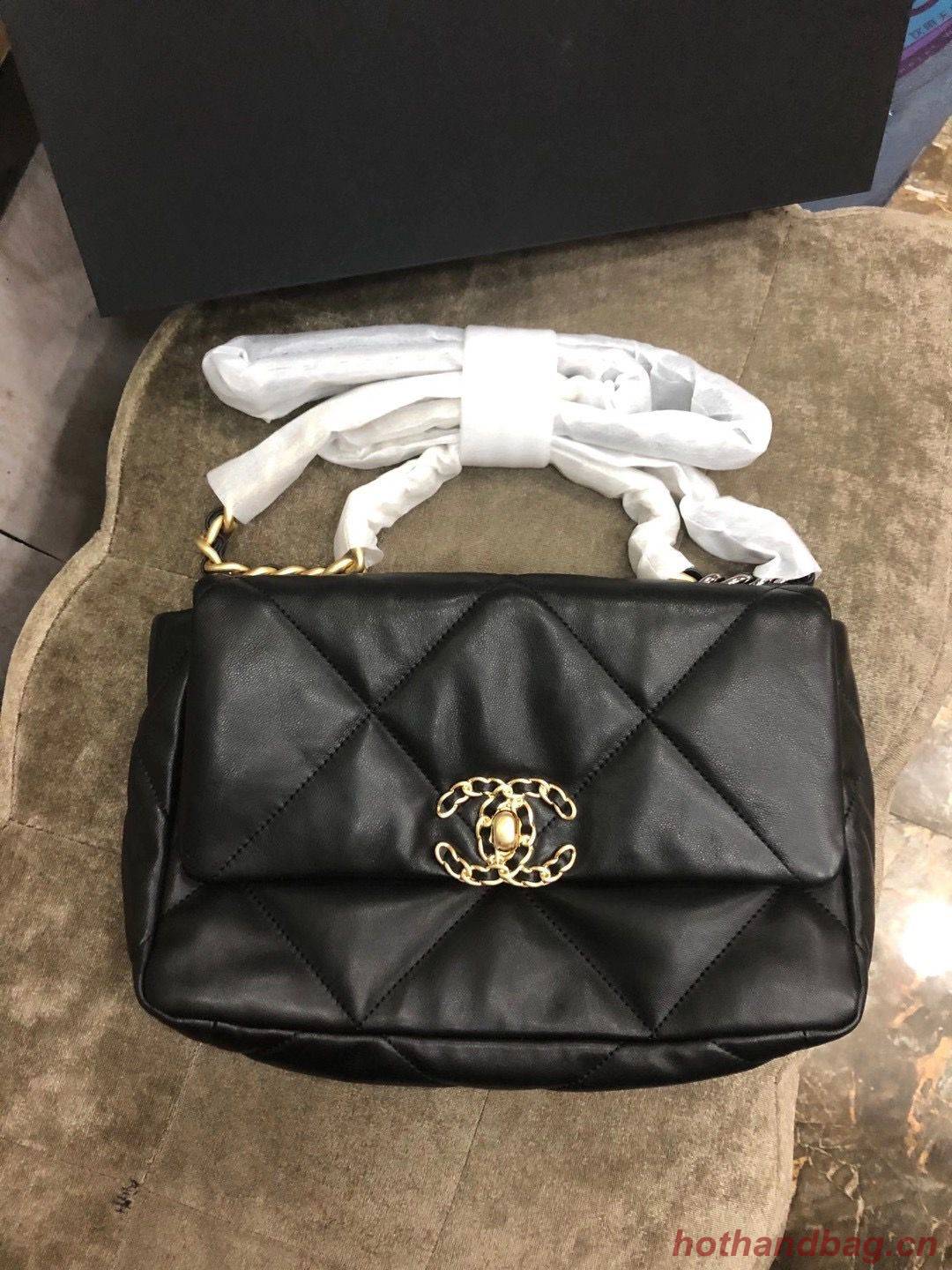 Chanel Origianl Leather 19 Flap Bag AS1160 Black Chanel Origianl Leather 19 Flap Bag AS1160 Black