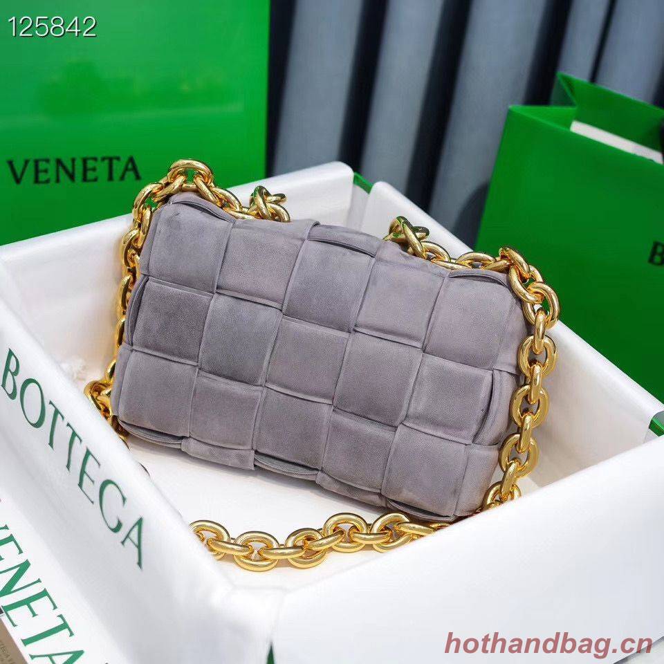 Bottega Veneta PADDED CASSETTE Velvet BAG 591971 Gray Bottega Veneta PADDED CASSETTE Velvet BAG 591971 Gray