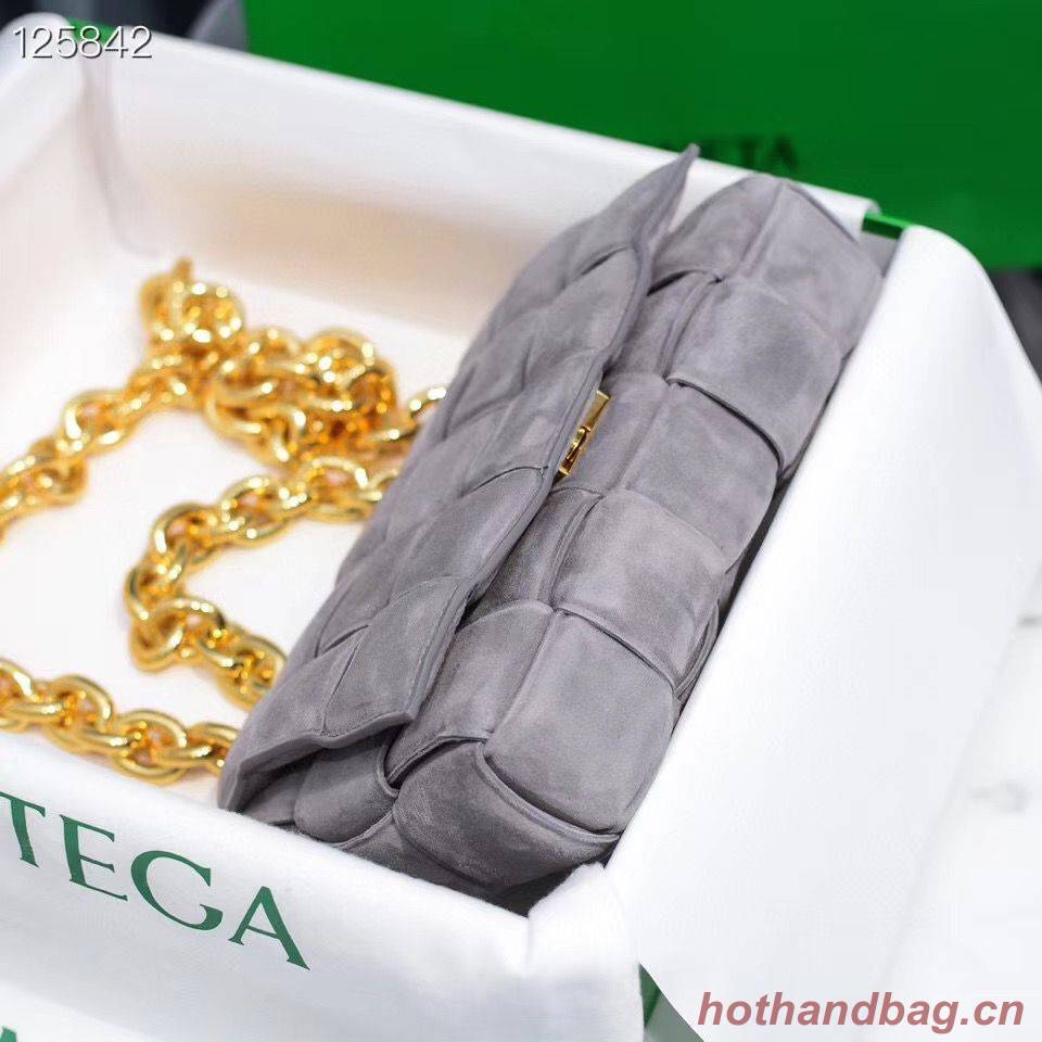 Bottega Veneta PADDED CASSETTE Velvet BAG 591971 Gray Bottega Veneta PADDED CASSETTE Velvet BAG 591971 Gray