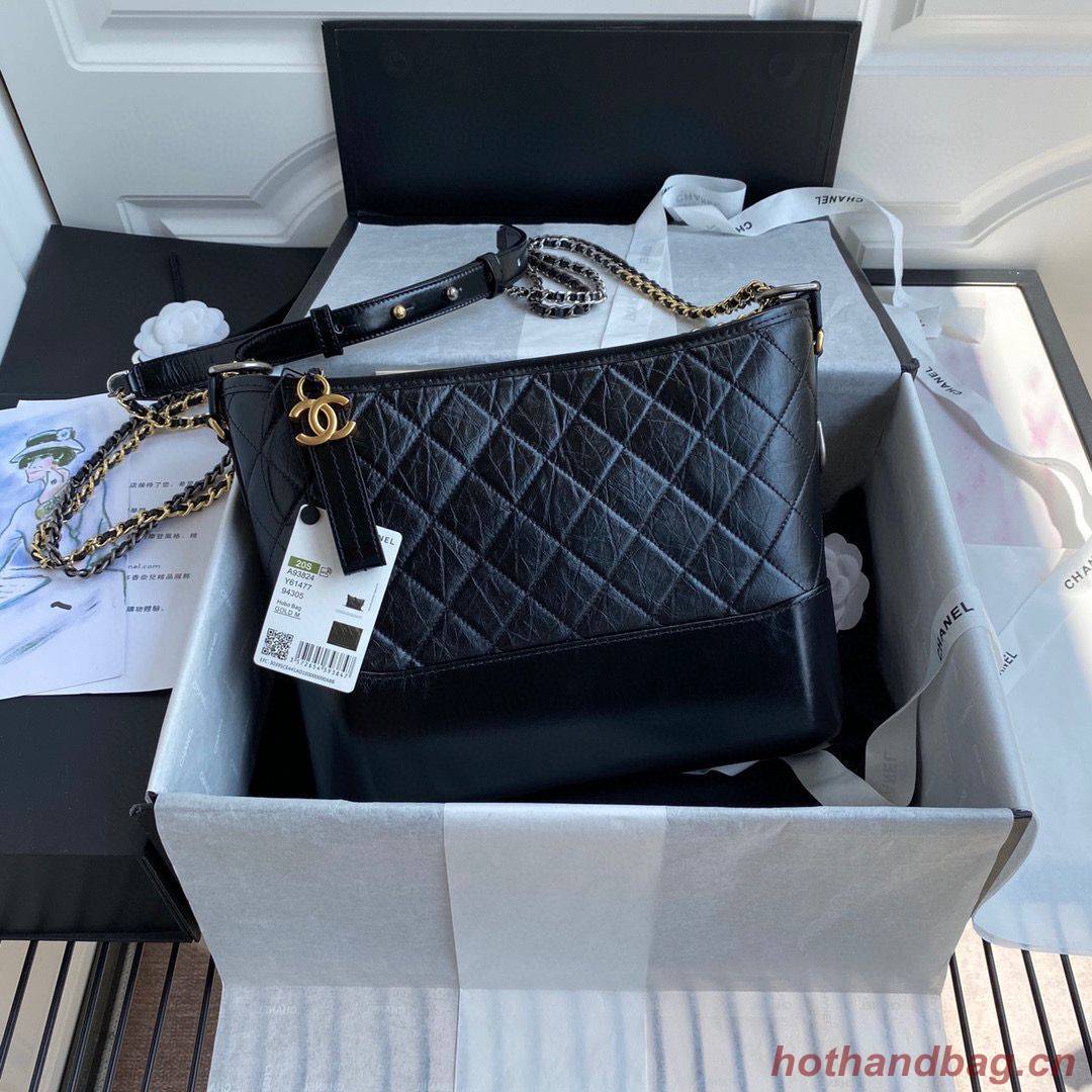 Chanel Original Leather Gabrielle Hobo Bag A93824 Black Chanel Original Leather Gabrielle Hobo Bag A93824 Black