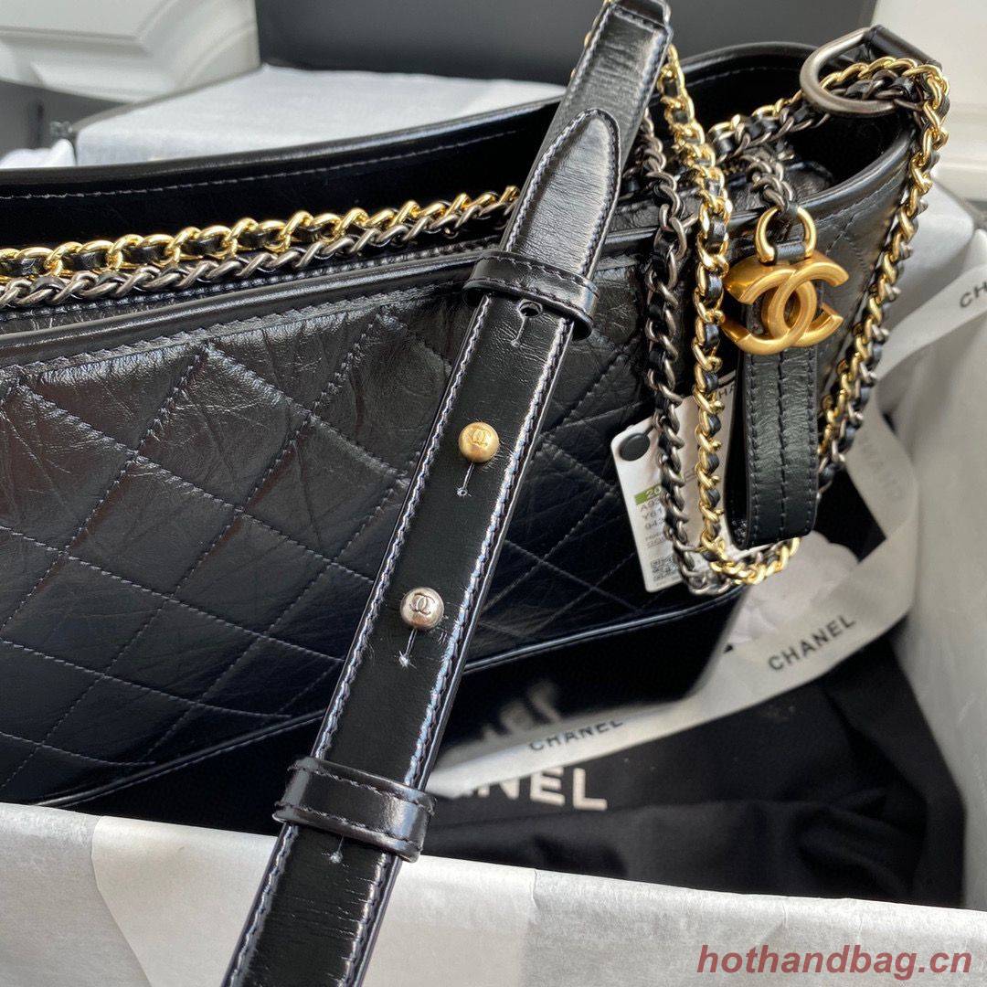 Chanel Original Leather Gabrielle Hobo Bag A93824 Black Chanel Original Leather Gabrielle Hobo Bag A93824 Black