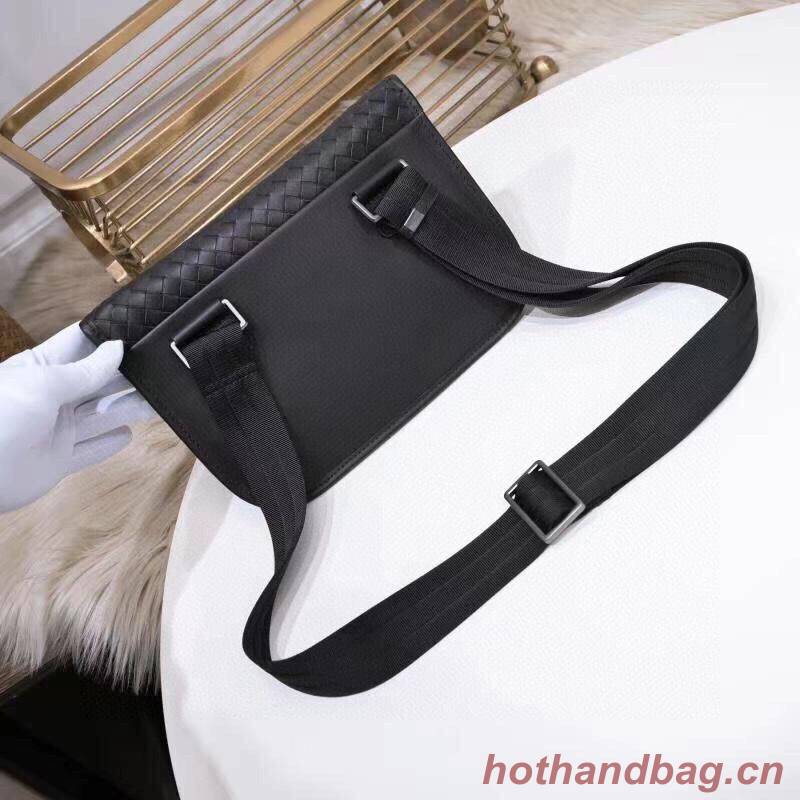 Bottega Veneta Original Leather Mens Chest Bag 6801-4 Black Bottega Veneta Original Leather Mens Chest Bag 6801-4 Black