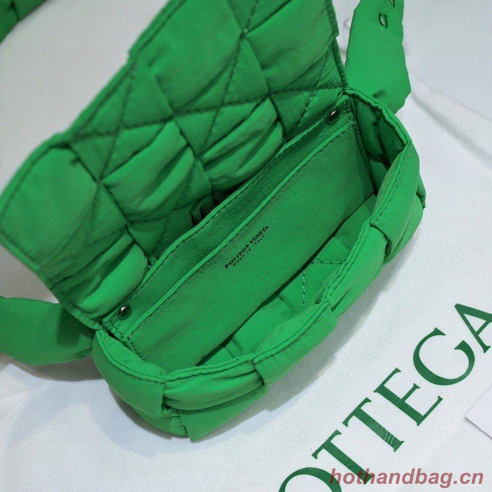 Bottega Veneta CASSETTE Mini Nylon belt bag 8952 Green Bottega Veneta CASSETTE Mini Nylon belt bag 8952 Green