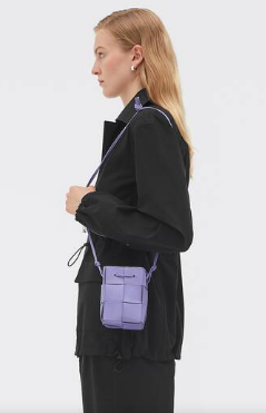 Bottega Veneta Mini intreccio leather crossbody bucket bag 680217 Wisteria Bottega Veneta Mini intreccio leather crossbody bucket bag 680217 Wisteria
