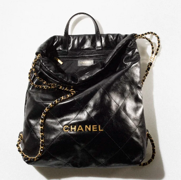 LARGE BACK PACK CHANEL 22 AS3313 BLACK&GOLD LARGE BACK PACK CHANEL 22 AS3313 BLACK&GOLD