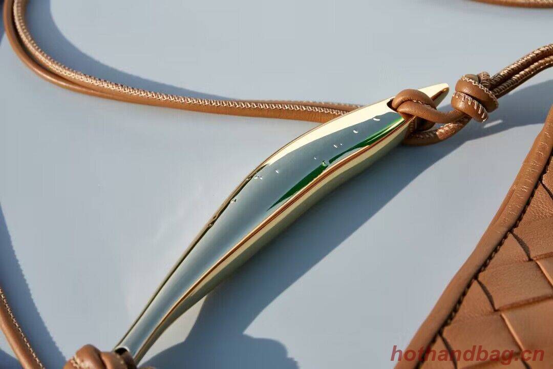 Bottega Veneta Sardine Intrecciato Gold Hardware Handle Bag 744267 Brown Bottega Veneta Sardine Intrecciato Gold Hardware Handle Bag 744267 Brown