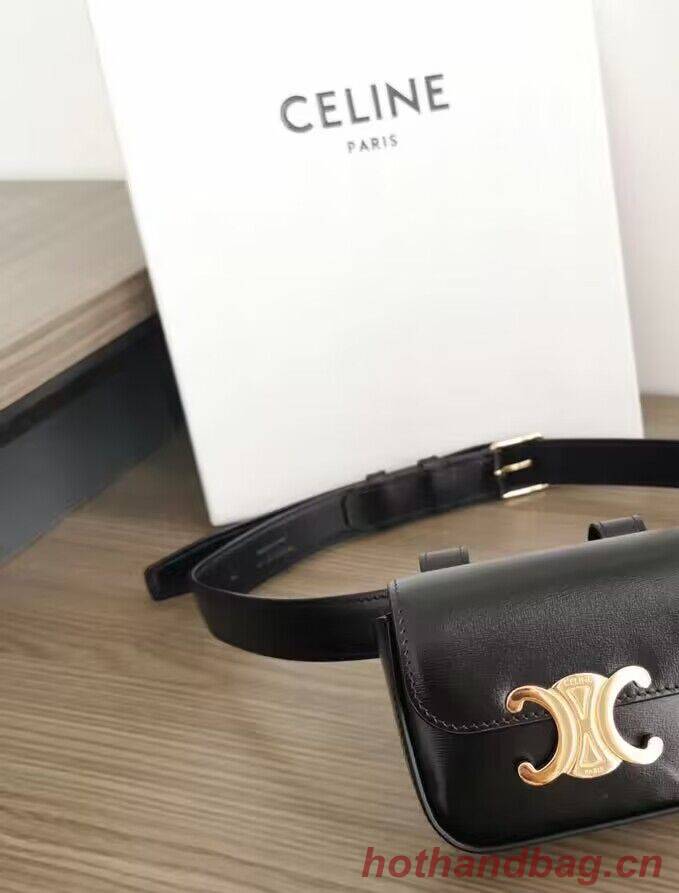 Celine Original Leather Belt Bag C3012 Black Celine Original Leather Belt Bag C3012 Black