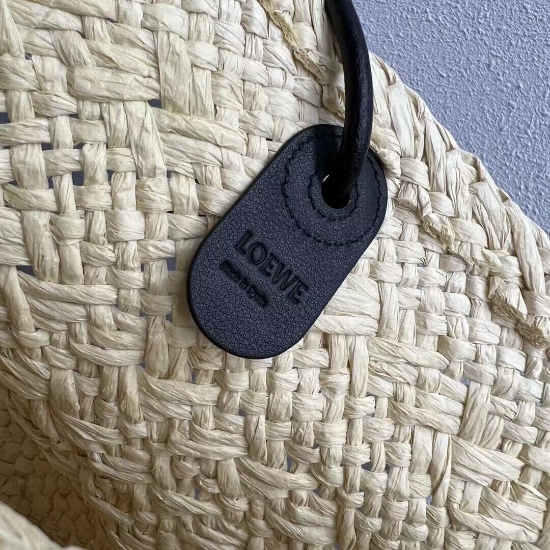 Celine Straw Shopping Bag C63012 Black Celine Straw Shopping Bag C63012 Black