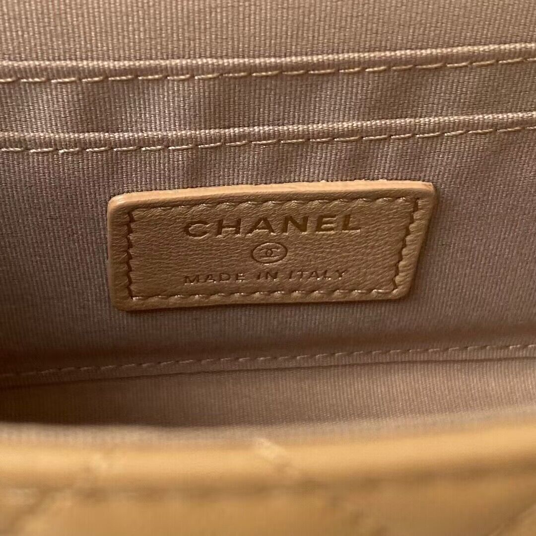 CHANEL 22B Kelly Pearl Top Handle Bag AP3513 Apricot CHANEL 22B Kelly Pearl Top Handle Bag AP3513 Apricot