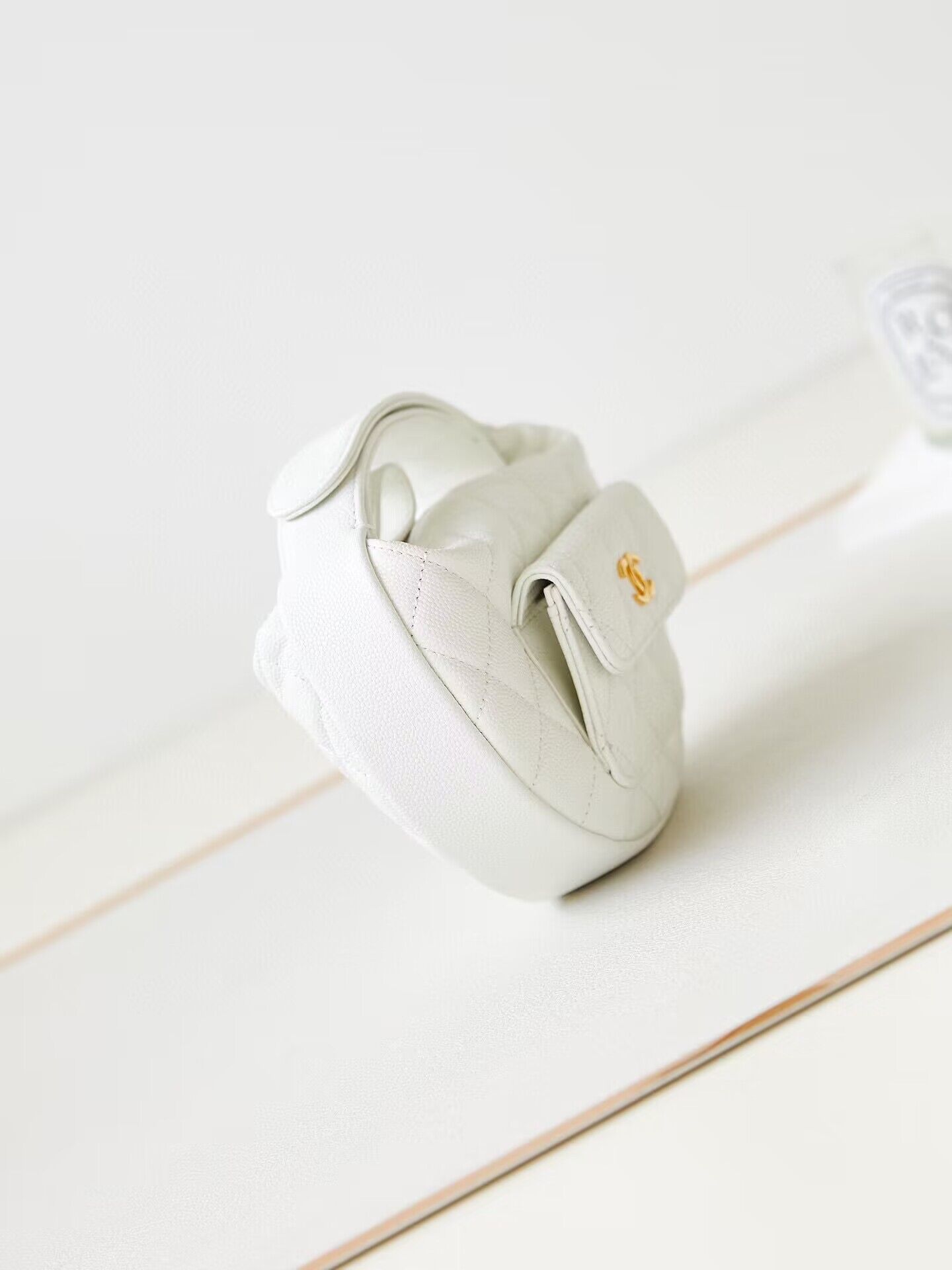 Chanel Caviar Quilted Polly Pocket AP3467 White Chanel Caviar Quilted Polly Pocket AP3467 White