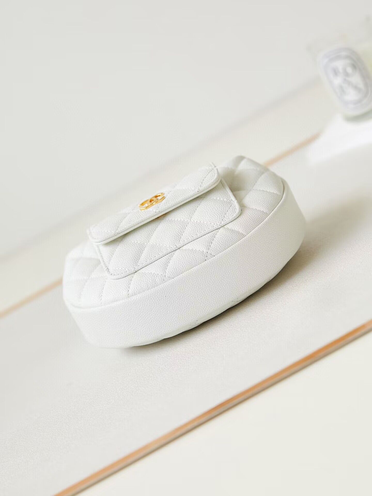 Chanel Caviar Quilted Polly Pocket AP3467 White Chanel Caviar Quilted Polly Pocket AP3467 White