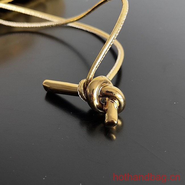 Bottega Veneta Original Patent Leather Long Clutch Andiamo With Handle 741511 gold 