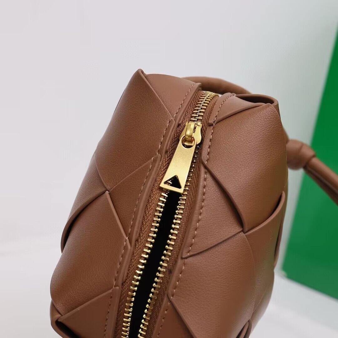 Bottega Veneta Mini Cassette Camera Bag 701915 Brown Bottega Veneta Mini Cassette Camera Bag 701915 Brown