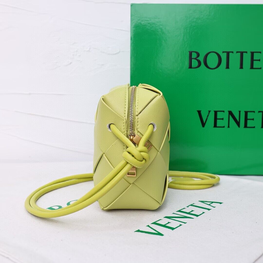 Bottega Veneta Mini Cassette Camera Bag 701915 Lemon Bottega Veneta Mini Cassette Camera Bag 701915 Lemon