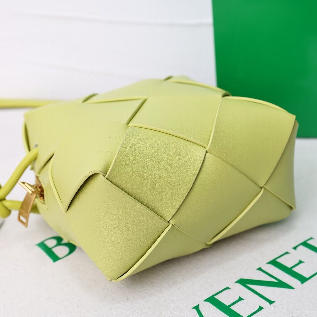Bottega Veneta Mini Cassette Camera Bag 701915 Lemon Bottega Veneta Mini Cassette Camera Bag 701915 Lemon